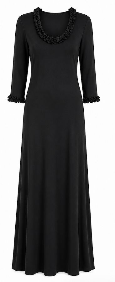 Black Jersey Maxi Dress