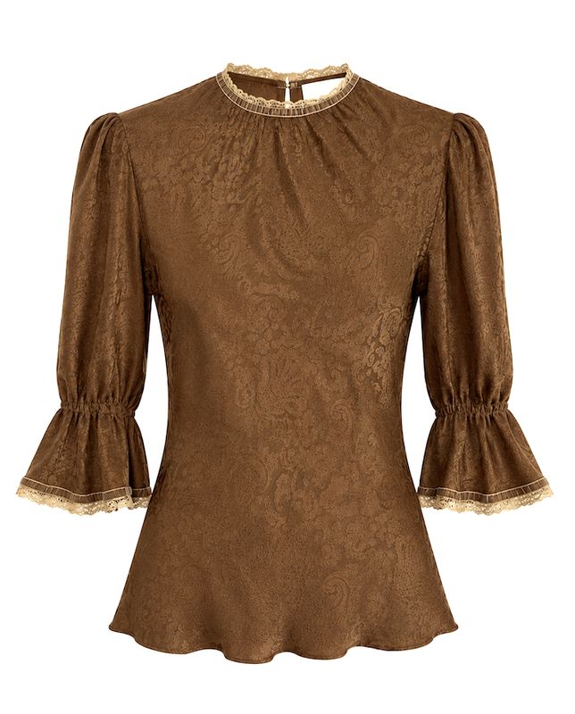 Silk Jacquard Blouse Silk Jacquard Blouse