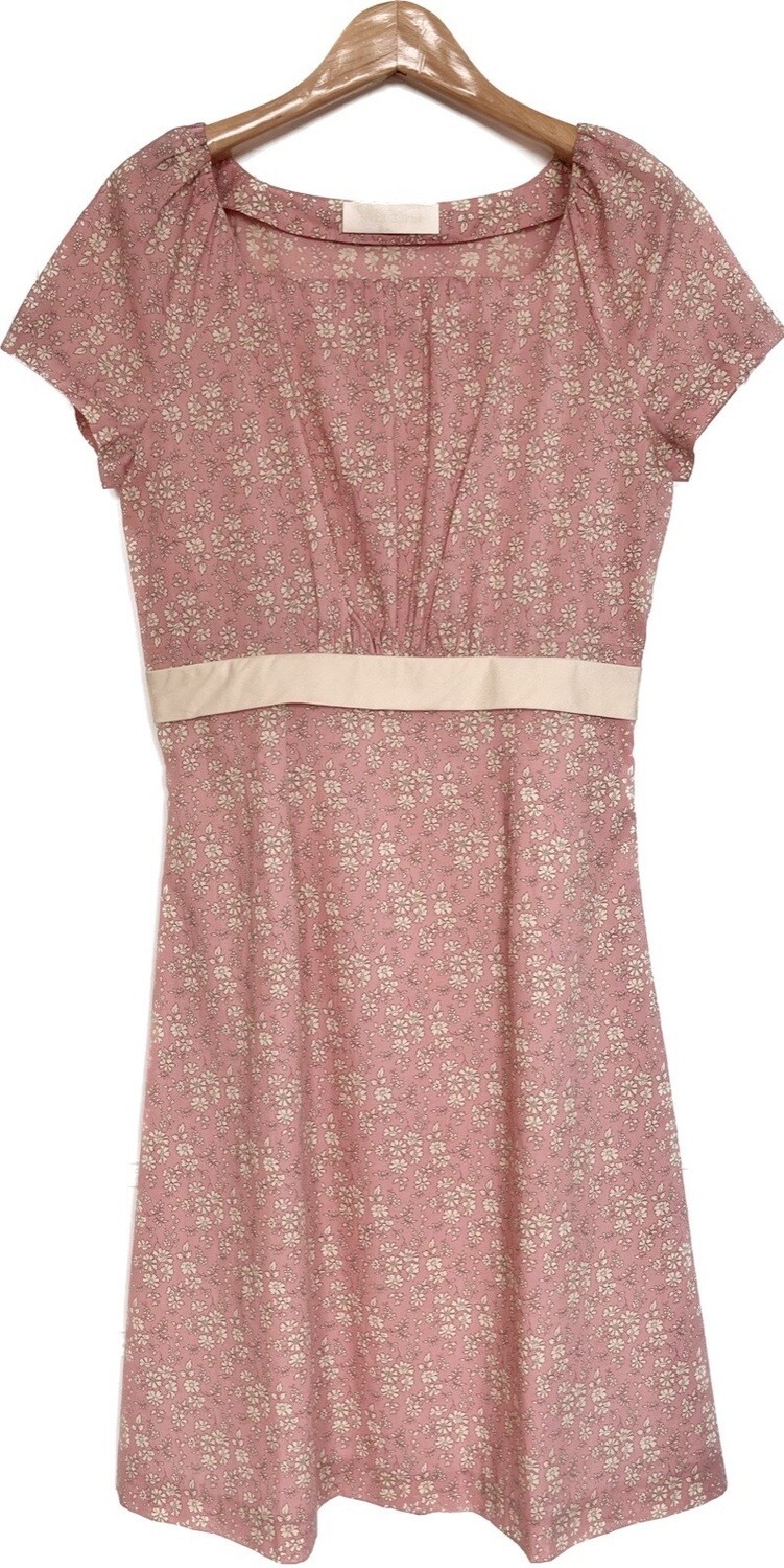Liberty Print Pink Floral A-Line Dress