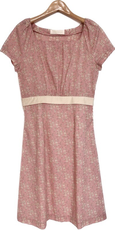 Liberty Print Pink Floral A-Line Dress