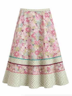 Liberty Print Flared Pastel Skirt Liberty Print Flared Pastel Skirt