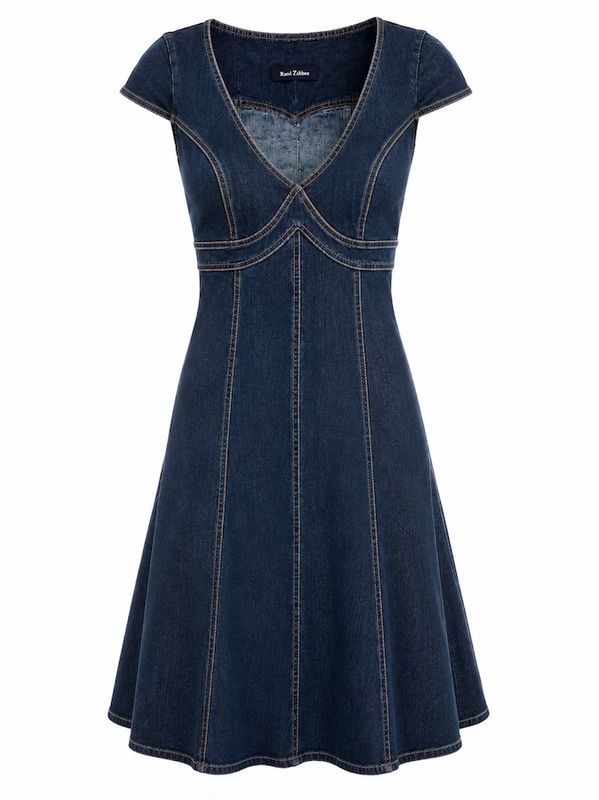 Denim Fitted Dress Denim Fitted Dress