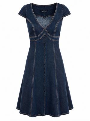 Denim Fitted Dress Denim Fitted Dress