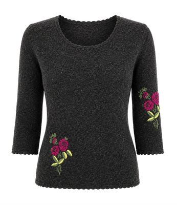 Cashmere Lacy Knit Rose Top Cashmere Lacy Knit Rose Top