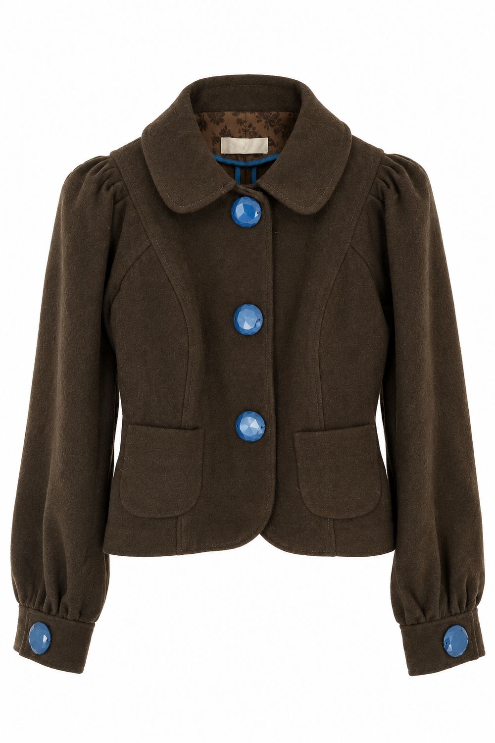 Brown Wool Felt Jacket Brown Wool Felt Jacket