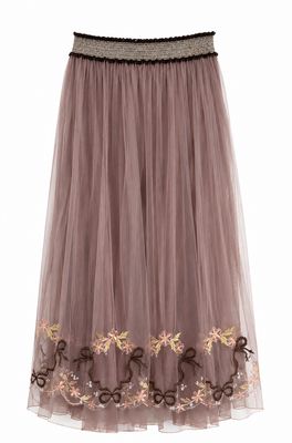 Embroidered Long Skirt