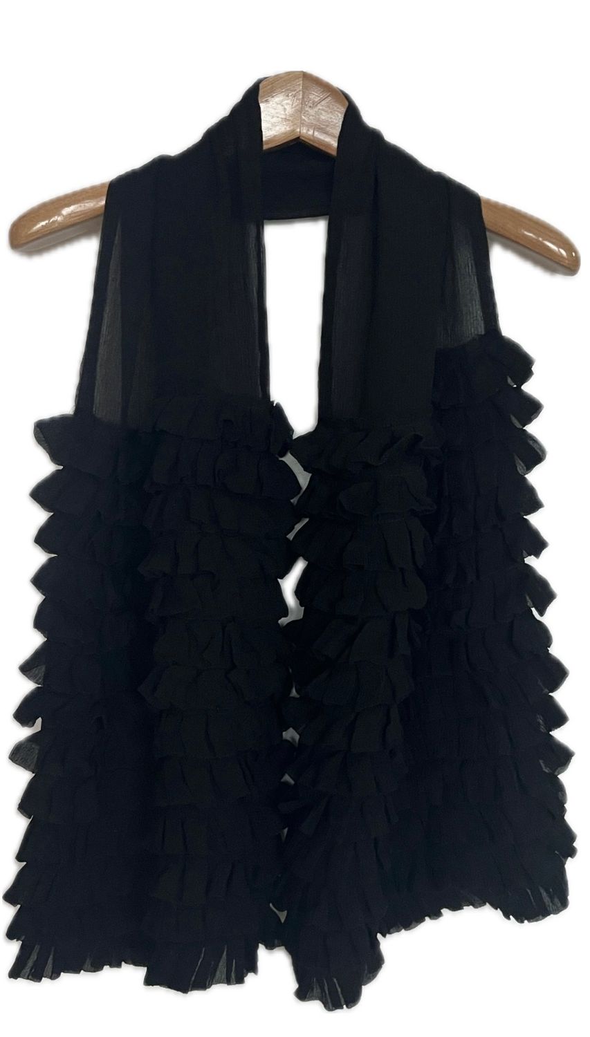 Silk Chiffon Frilly scarf