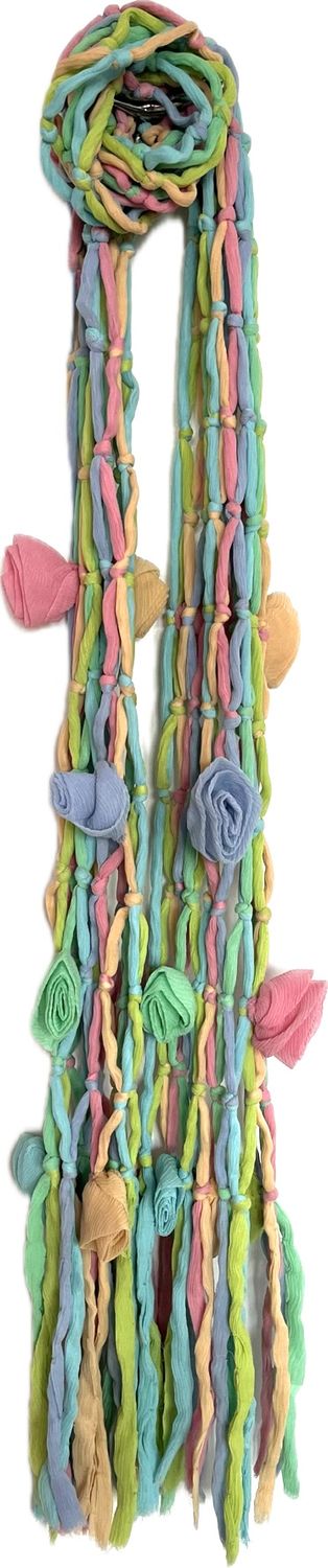Playful Silk Summer Scarf