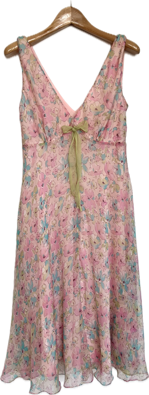 Floral Pastel Silk chiffon Dress