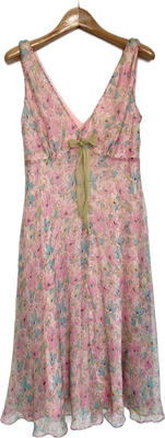 Floral Pastel Silk chiffon Dress