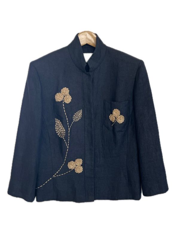 Embroidered Mandarin Jacket