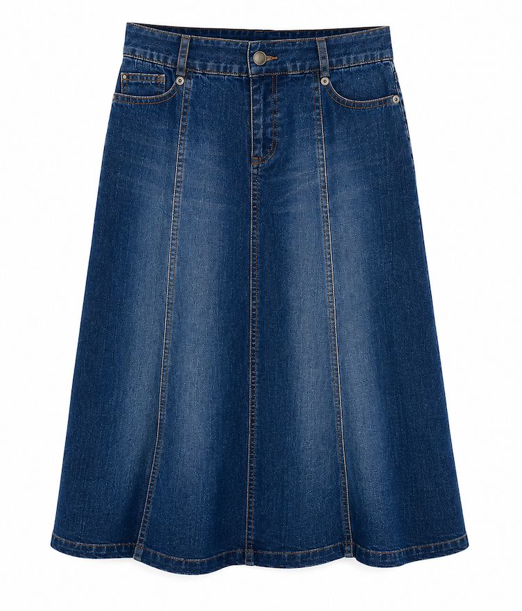 Denim A Line Skirt Denim A Line Skirt