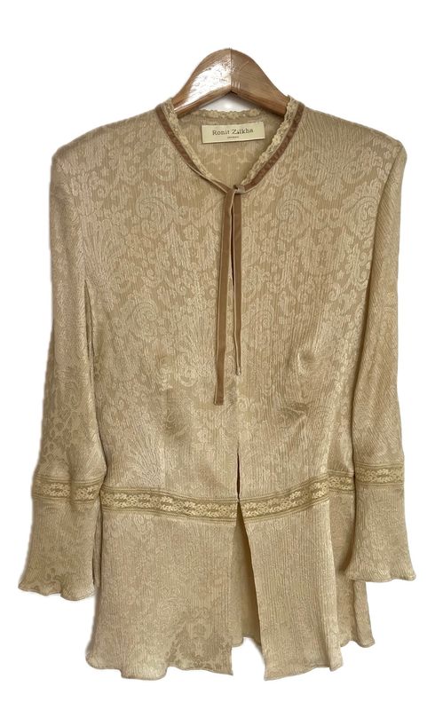 Silk Jacquard Blouse