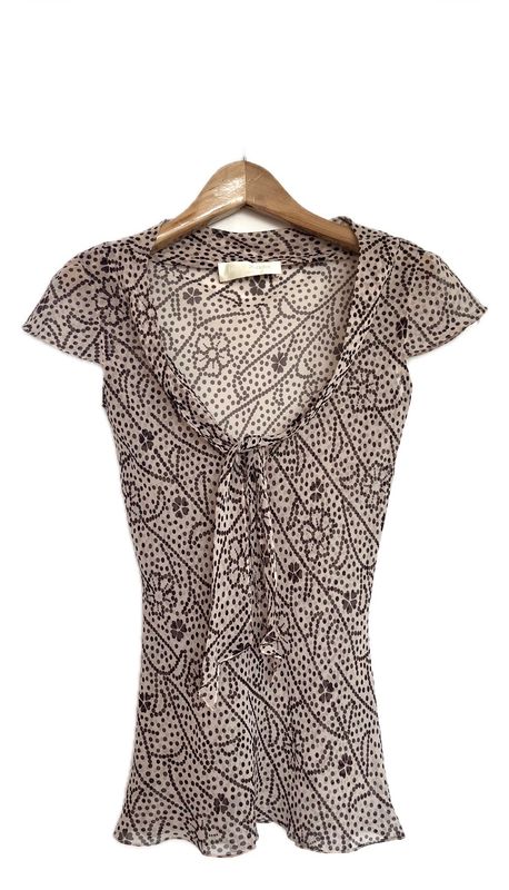 Printed Silk Blouse