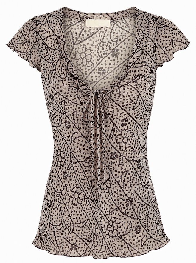 Printed Silk Blouse