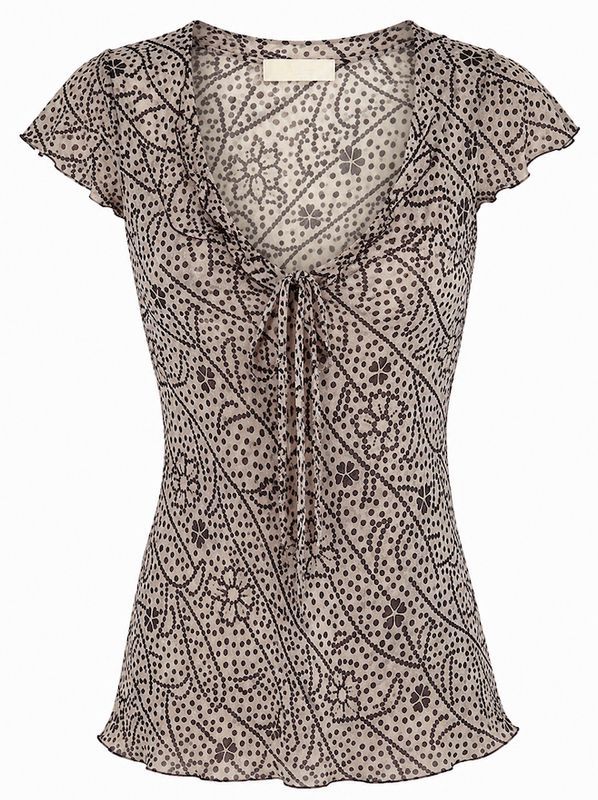 Printed Silk Blouse Printed Silk Blouse