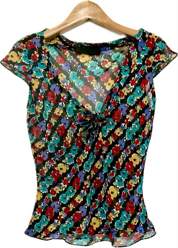 Floral Silk Top Floral Silk Top