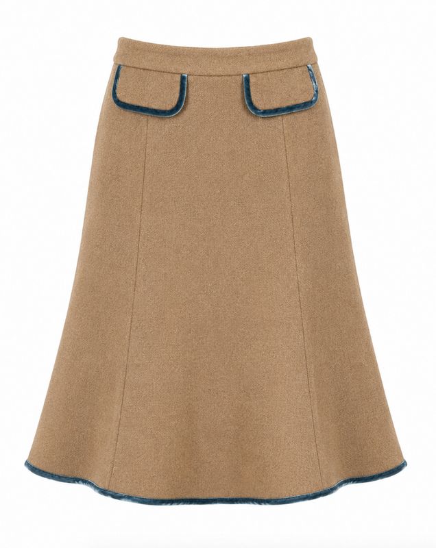 Wool Tweed suit Jacket & Flared skirt