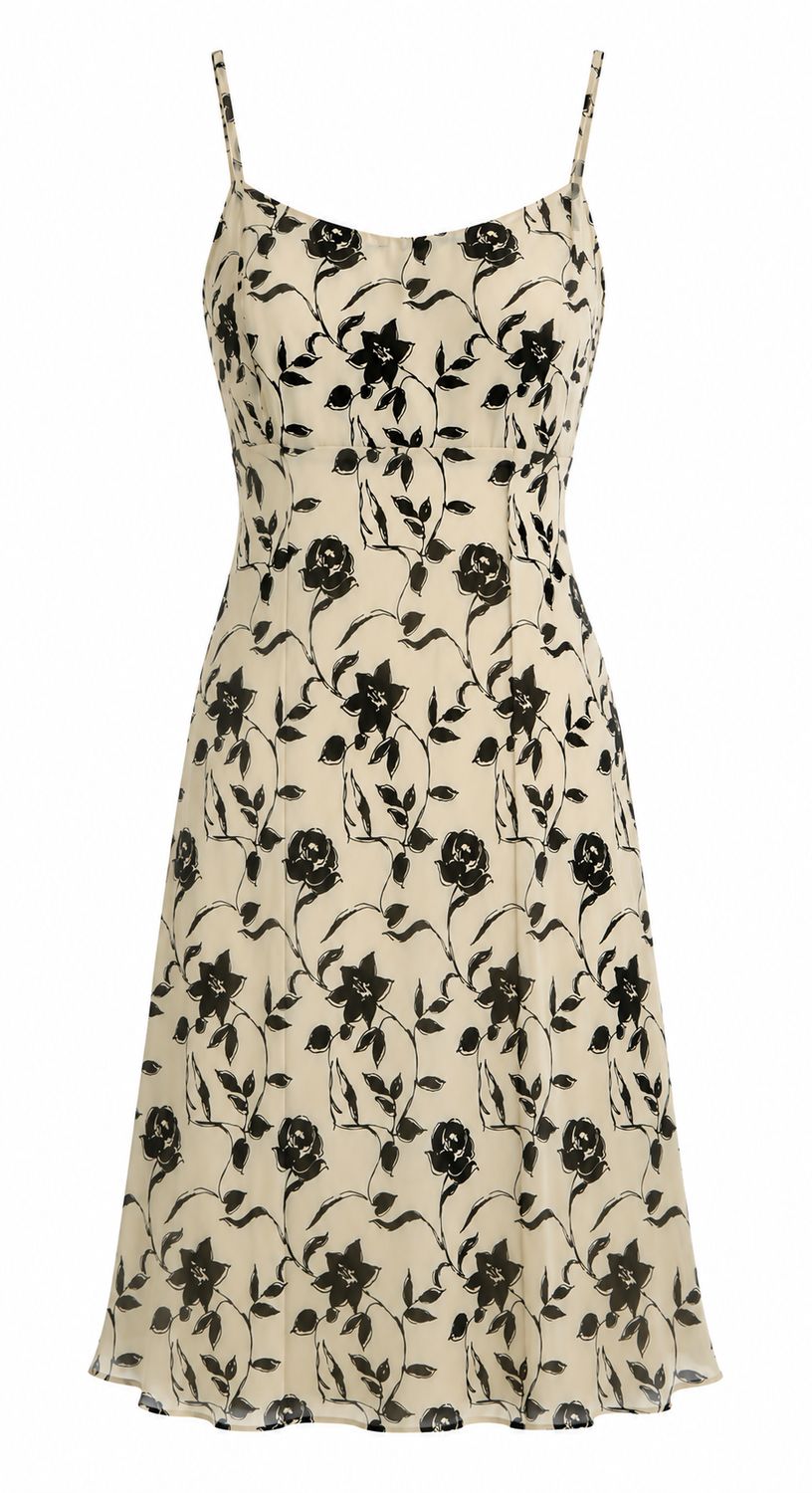 Floral Silk Slip Dress