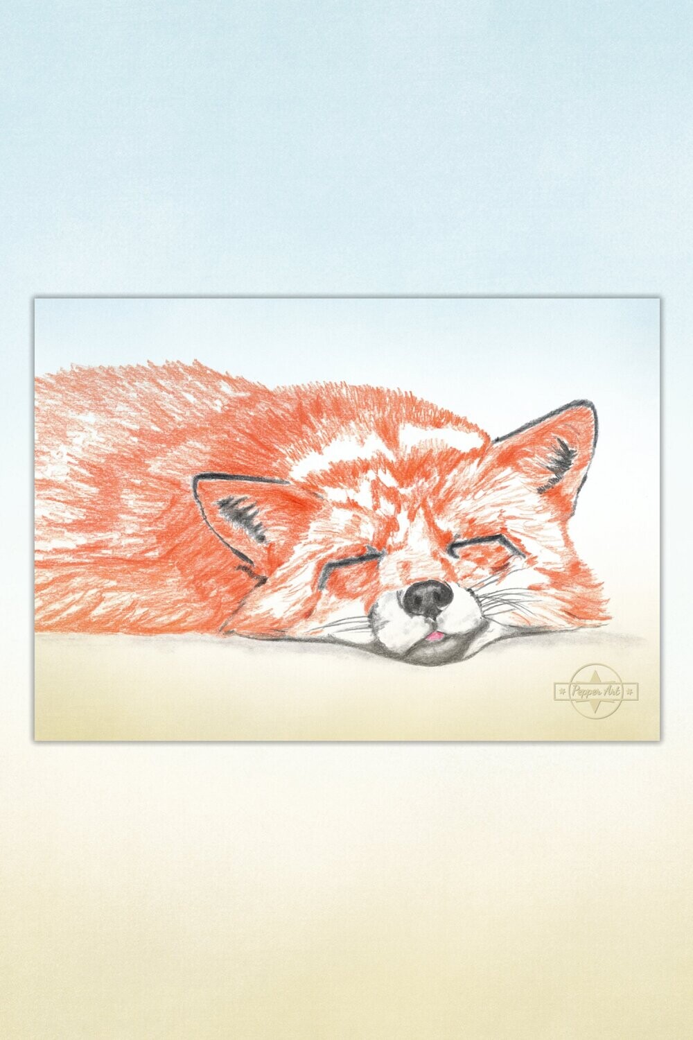 Kunst: Tiere für Kids #1 Träumender Fuchs