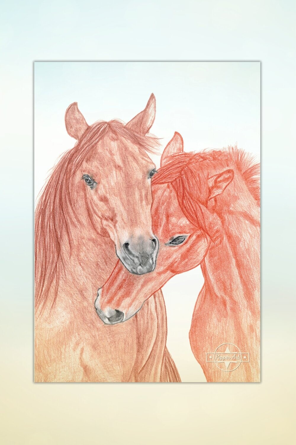 Kunst: Pferde für Kids #4 Kuscheleinheit
