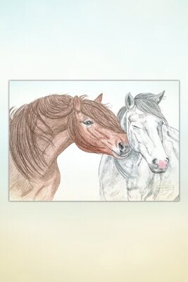 Kunst: Pferde für Kids #9 Hab dich lieb