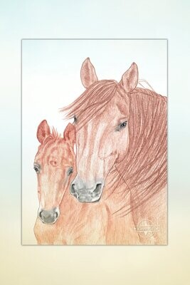 Kunst: Pferde für Kids #16 Mutterliebe