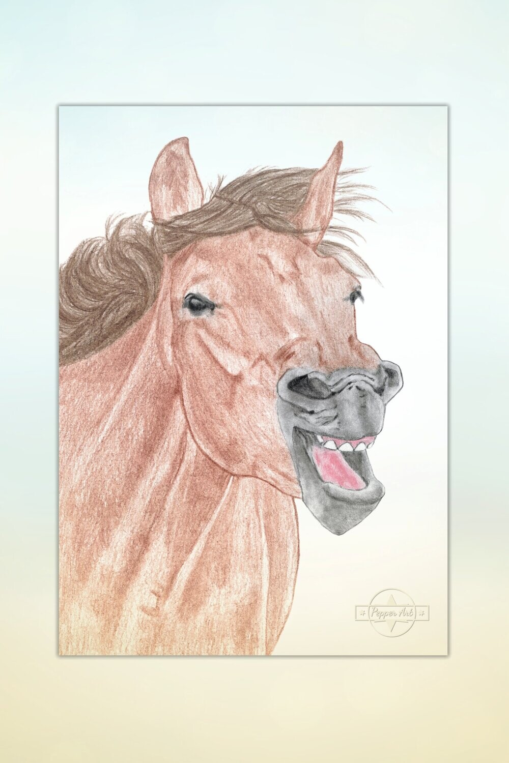 Kunst: Pferde für Kids #20 Meckerndes Jungpferd