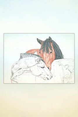 Kunst: Pferde für Kids #25 Vertraute Freundschaft