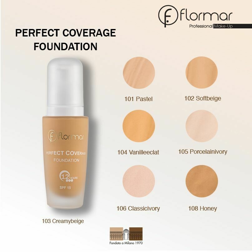 كريم اساس
Flormar PERFECT COVERAGE FOUNDATION