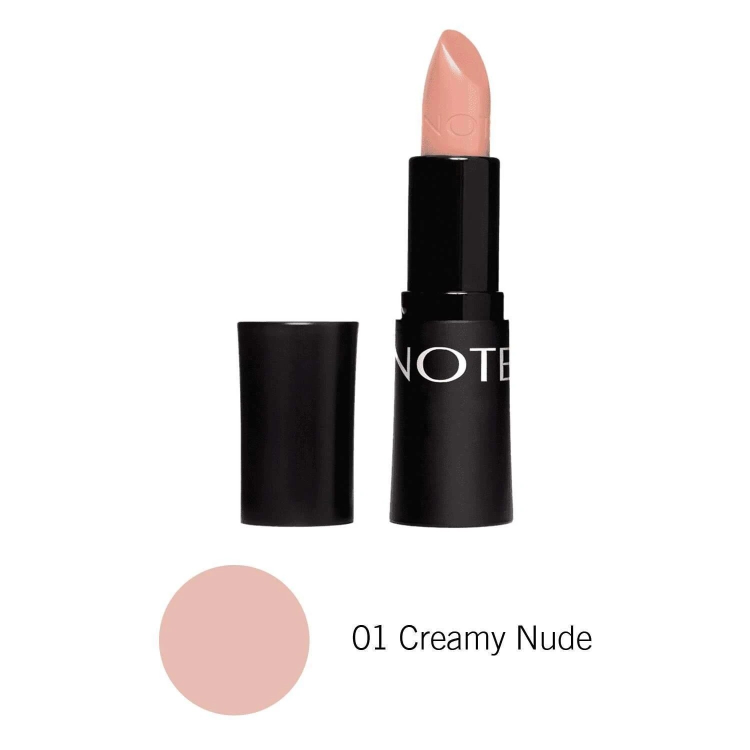 حمرة نوت ريج كولور Note rich color lipstic, color اللون: 01 Creamy Nude Ric