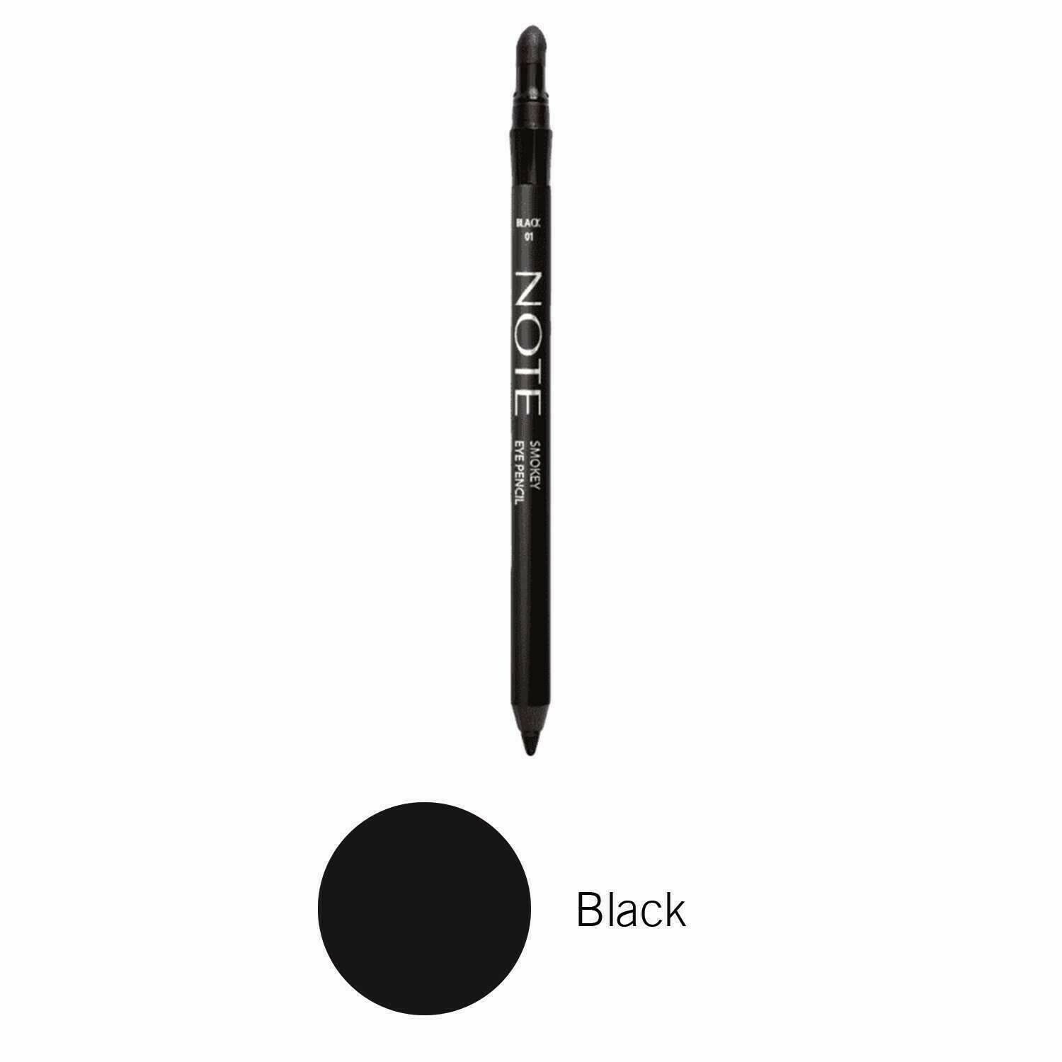 قلم كحل سموكي Note Smokey Eye Pencil, color اللون: Black اسود