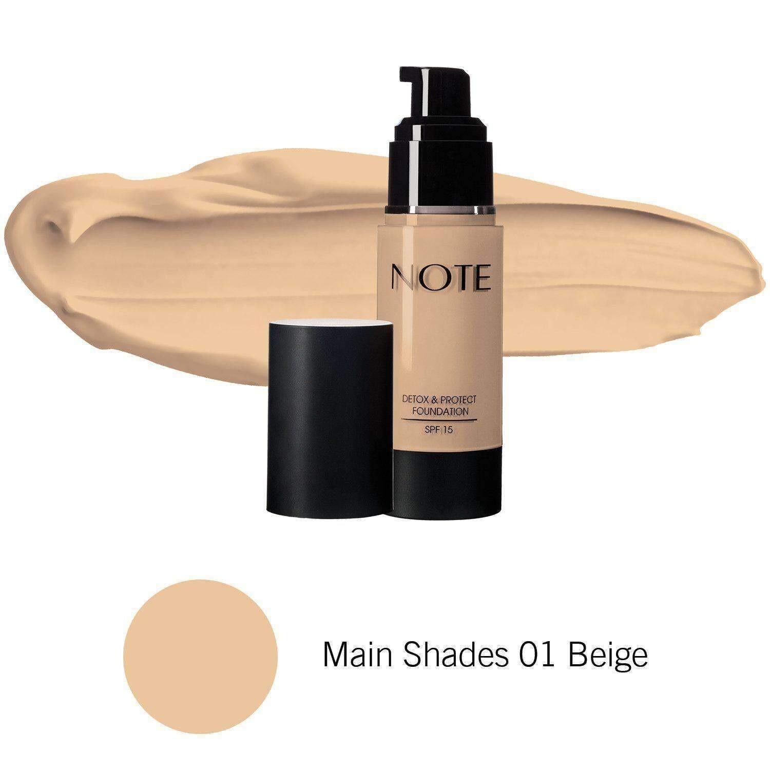 اساس بخاخ ديتوكس Note Detox foundation, color درجة اللون: Beige بيج