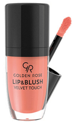 بلاشر شفه و خدود كولدين روز GOLDEN ROSE Lip &amp; Blush Velvet Touch, color اللون: 01 مشمشي
