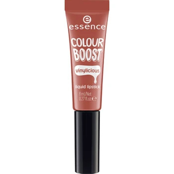 احمر شفاه كلوسي Essence Colour Boost Vinylicious Liquid Lipstick, Color اللون: 02 نود بني