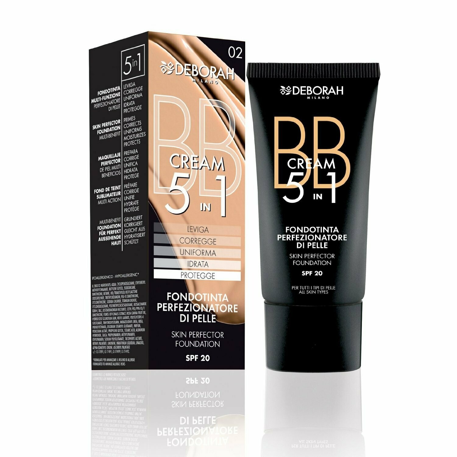 Deborah Milano 5-IN-1 BB Cream ديبورا ميلانو بي بي كريم
