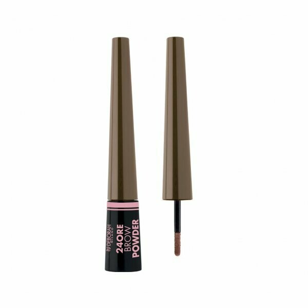 Deborah Milano 24Ore Brow Powder باودر حاجب, Color اللون: 01 بني