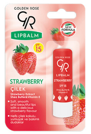 مرطب شفاه بالفراولة Golden Rose Lip Balm Strawberry Spf 15