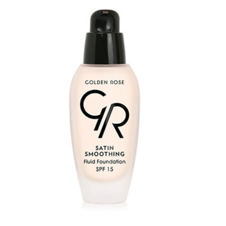 اساس و تنعيم طويل الامد Golden Rose Satin Smoothing Fluid Foundation (SPF15), Var الدرجة: 21