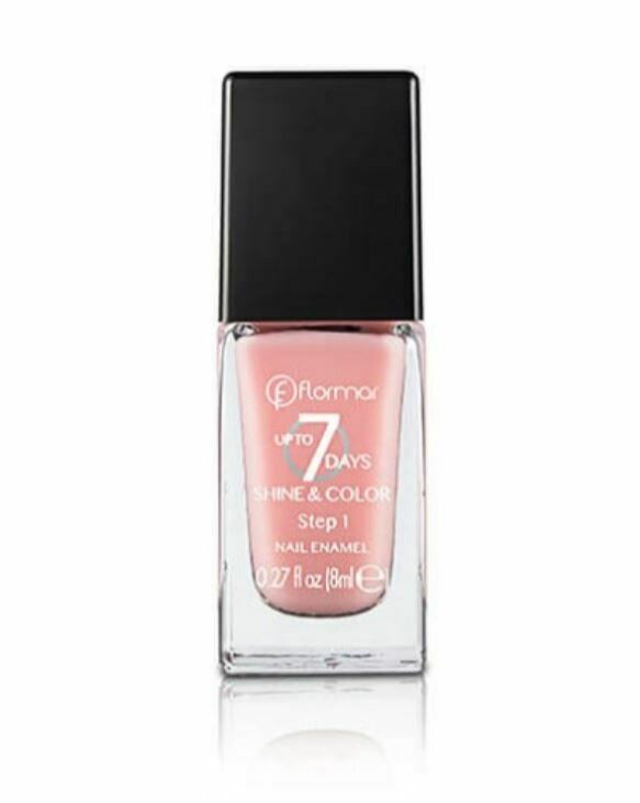 طلاء اظافر يدوم لسبعة ايام [Flormar SHINE &amp; COLOR NAIL ENAMEL, color  اللون: وردي فاتح  005