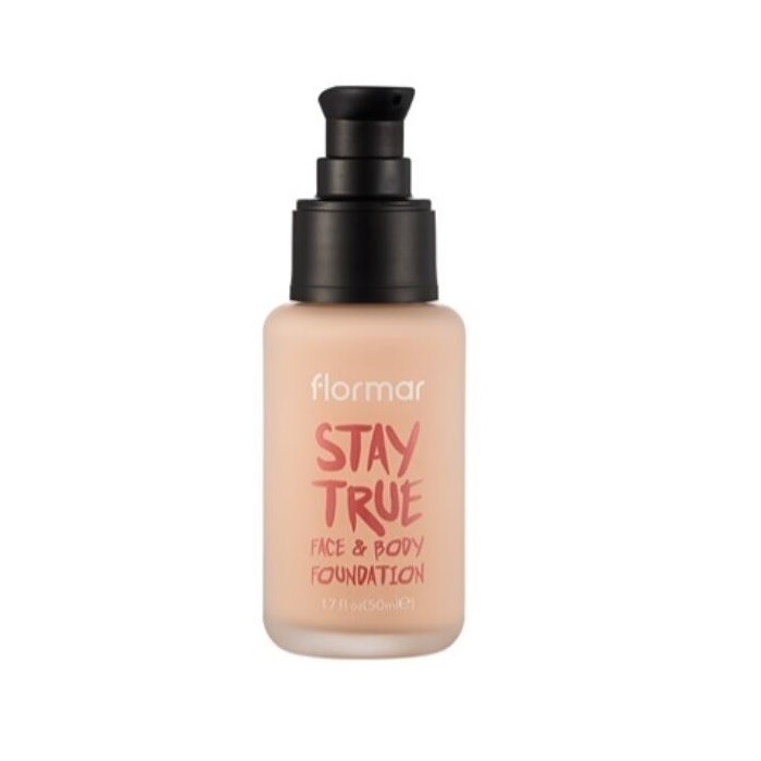 فاونديشن للوجه و الجسم Flormar STAY TRUE FACE &amp; BODY FOUNDATION