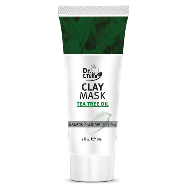 قناع الصلصال بالشاي الاخضر DR C TUNA TEA TREE CLAY MASK 80 ML