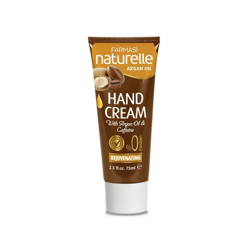 كريم اليد بالاركان و الكافيين FARMASI NATURELLE ARGAN OIL HAND CREAM 75 ML