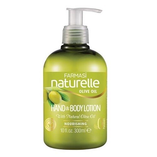 لوشن اليد و الجسم زيت الزيتون FARMASI NATURELLE OLIVE OIL HAND &amp; BODY LOTION 300 ML