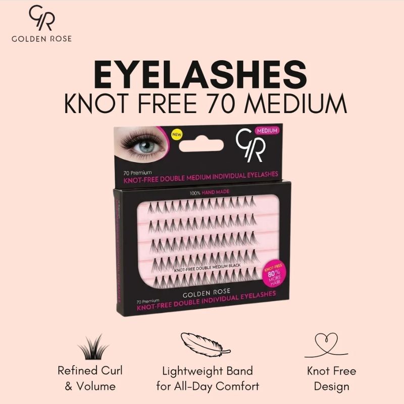 KNOT FREE DOUBLE INDIVIDUAL EYELASHES