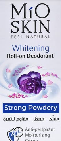 مضاد للتعرق 60 مل من ميو سكن Mio Skin Whitening Anti-Perspirant Strong Powdery