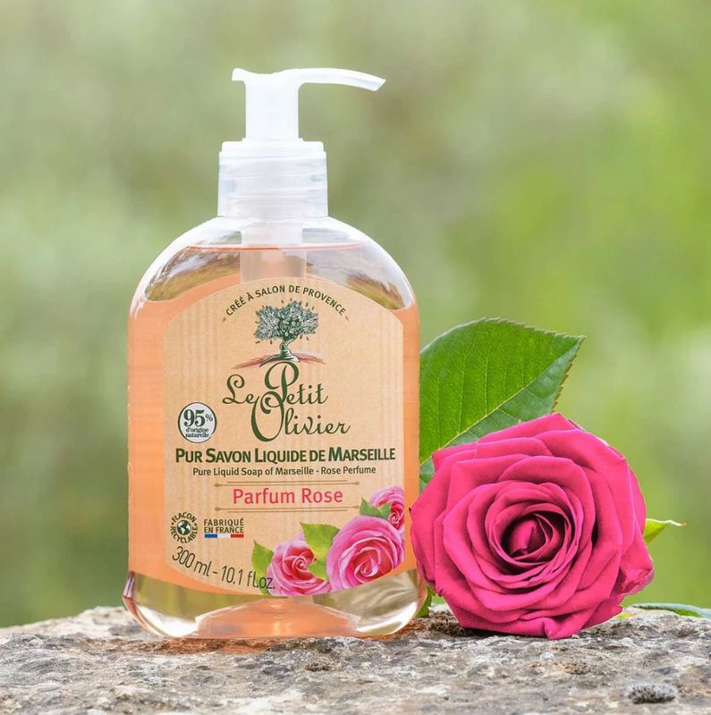 Pure Liquid Soap of Marseille Rose perfume