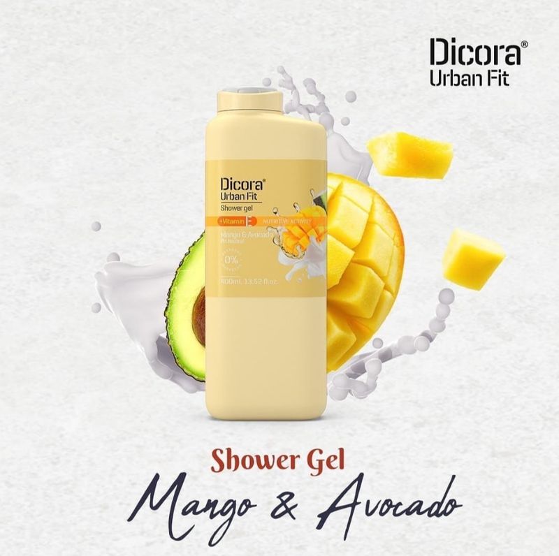 Dicora Urban Fit Shower Gel Vitamin E, Mango &amp; Avocado