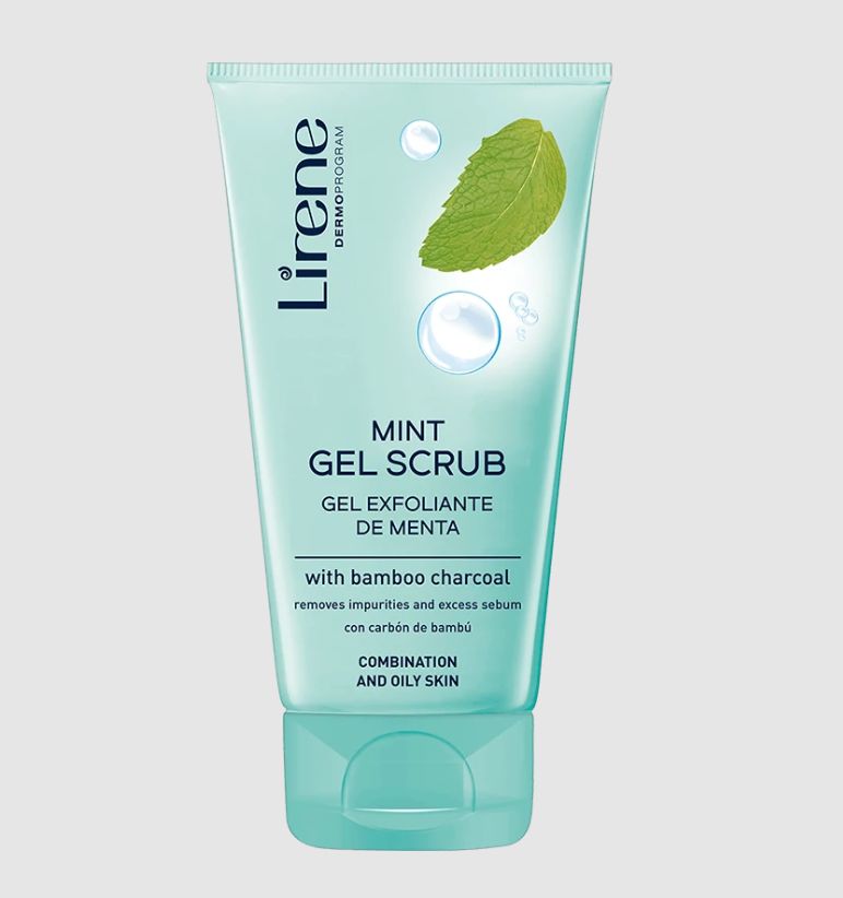 Lirene Mint gel scrub with bamboo charcoal 150ml