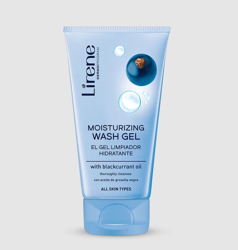 Lirene Moisturizing face washing gel with blackcurrant oil 150 ml
